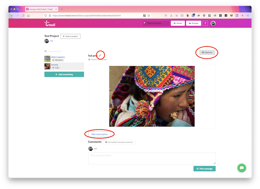Viewing an image
