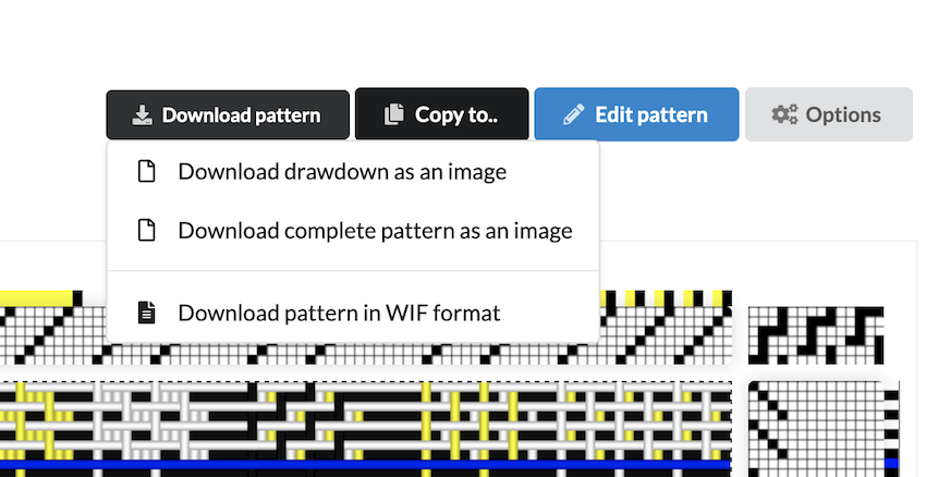 Downloading a pattern object