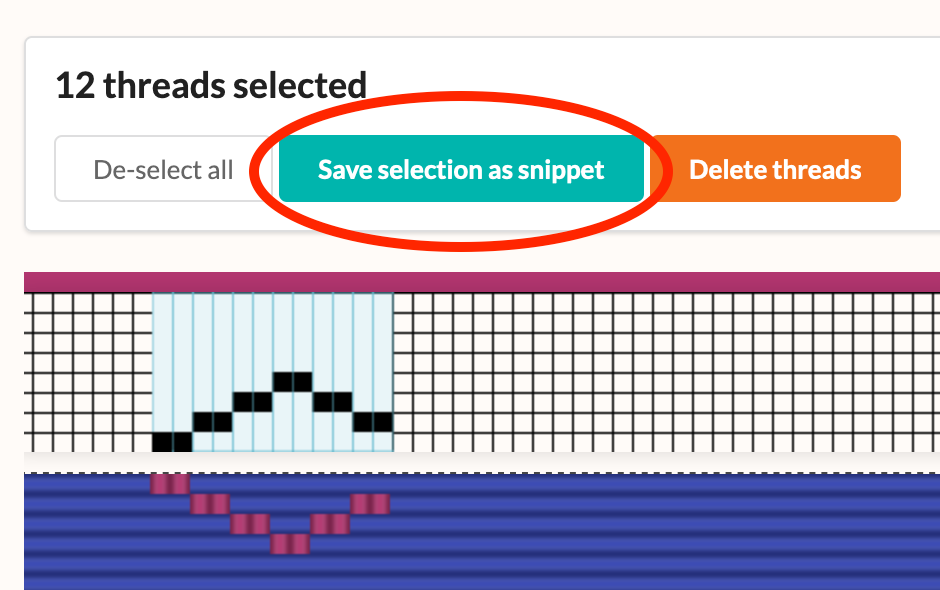 The save button